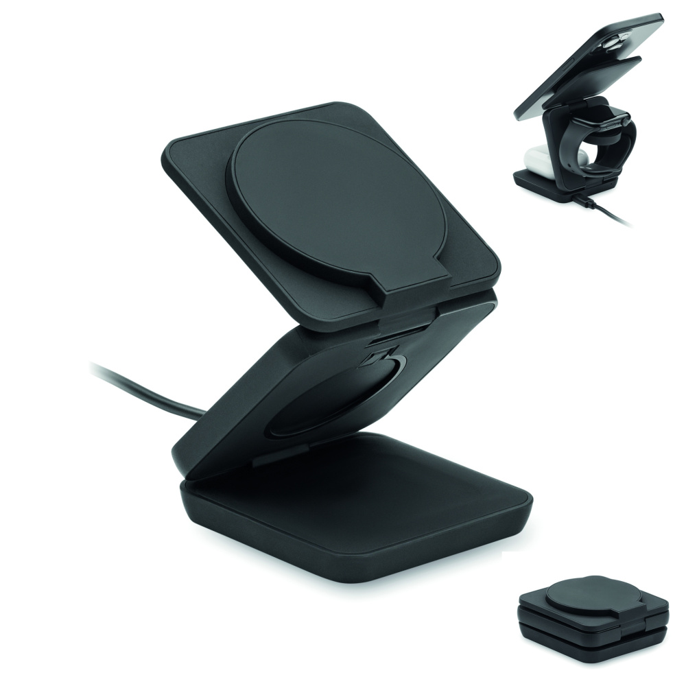 Logotrade promotional merchandise photo of: 3in1 foldable charging station